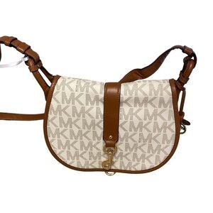 Michael Kors Jamie Saddle Leather Crossbody Bag‎